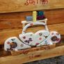Rustic STAY TRIPPY Bug wood art wall sign. Image 4