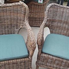 2x Wicker Armchair - Ikea