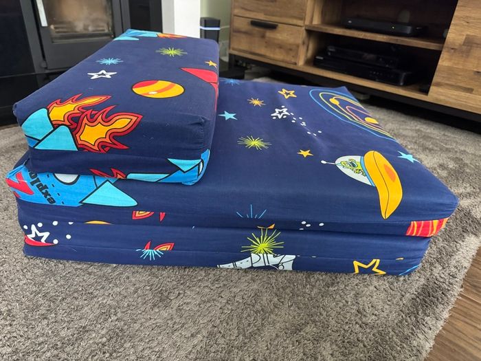 Kids Foldable Printed Chair Bed