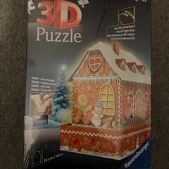 Brand New 3D puzzle Gingerbread man house