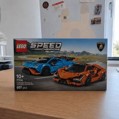Lego speed champions Lamborghini revuelto and huracan sto