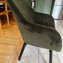 Green Velvet Chair Image 3
