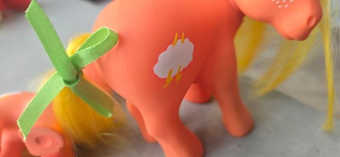 Mammy and Son Custom Lighting Mountain Boy Ponies using MLP G1 Base My Little Pony