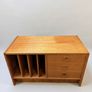 Vintage Danish Teak LP Record Cabinet & Media Console Image 3