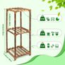 NEW SALE | Wood Plant Stand Indoor, 3 Tier Tall Plant Shelf Flower Pot Stands Display Rack Holder Outdoor Image 2