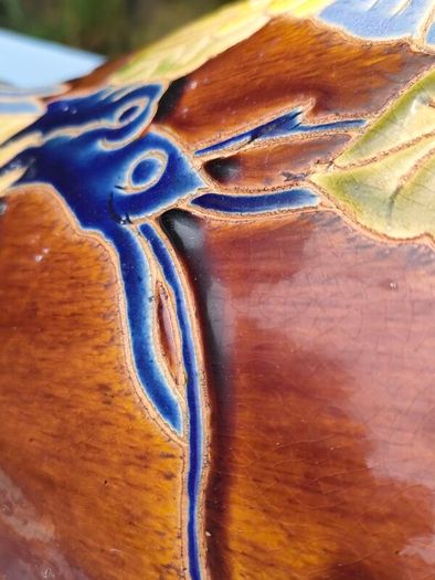52cms Vintage Lotus Flower floor vase