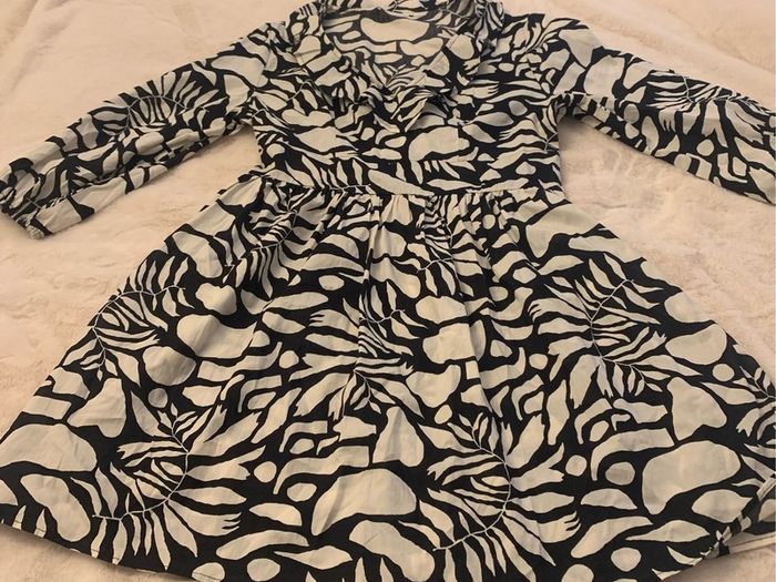 Black and cream dress