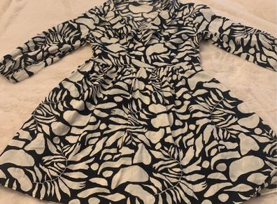 Black and cream dress