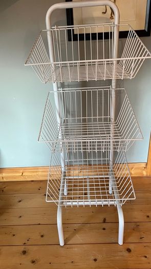 Wire shelves