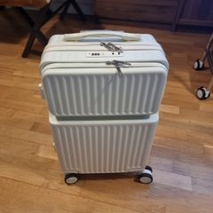 White cabin suitcase