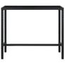 7 Piece Garden Bar Set Poly Rattan Black Image 3