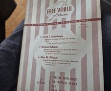 free world forum Volume II, Number 1 Spring 1960th