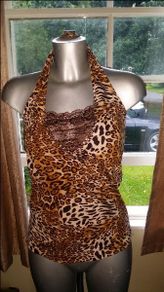 Lovely unusual animal print top size 12/14