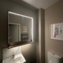 LED Bathroom Mirror Cabinet with Shelf Ikea Faxalven Image 2