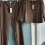 Linea Utility chic khaki jacket and trouser suit - Sz 22  - Bnwt Rrp 140 euros Image 4