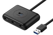 Ugreen 20291 4 In 1 Usb 3.0 Hub (1m) Black