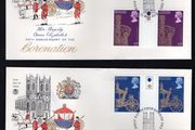 1978 Great Britain 25th Anniversary of Coronation Commemorative Stamps Traffic Lights Gutter Pair First Day Cover (FDC)