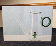 Oliver Bonas Glass Watering Can with Internal Flower Figure Boxed Decorative Plant Mister
