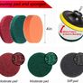 20Pcs Drill Brush Attachment Set, Drill Brush for Cleaning, Power Scrubber Attachment Kit for Cleaning Kitchen, Bathroom, Sink, Tub, Floor/Wall Tile, Grill, Car Wheel All Surfaces, Fits Most Drills Image 2