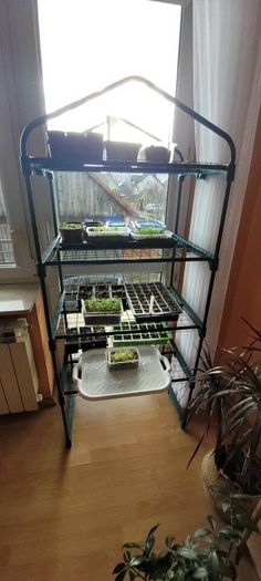 Mini Greenhouse for Indoor Outdoor Small Plant Greenhouses 4 Tier Rack Stands, Portable Heavy Duty Garden Green House