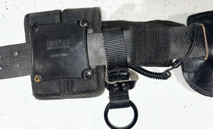 Genuine PSNI (Police Service of Northern Ireland) duty belt setup complete with multiple original Bianchi International components