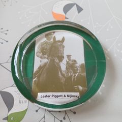 Lester Pigott on nijinsky Paper Weight