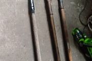 vintage job lot slash hooks and slan for cutting turf water pump