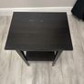 hemnes ikea side table black/brown Image 2