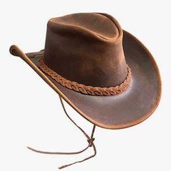 Cowgirl leather hat (S)