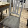 Solid wood extendable Kitchen Table with glass top & 6 chairs Image 7
