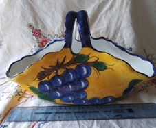 Hand Painted Spainish Fruit Basket