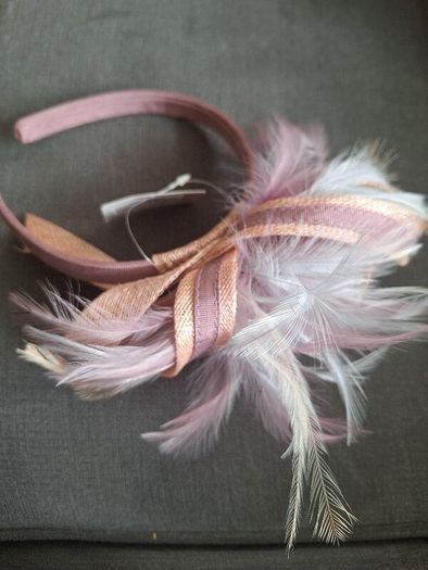 Fascinator/Two Tone Feathers .. Price Drop