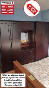 Mahogany solid wardrobe