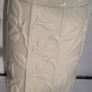 New cream vase with leaves design Image 3