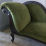 Antique Victorian mahogany chaise Image 8