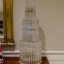 Pair of Eichholtz Tiered Crystal Table Lamps - Art Deco Style Image 3