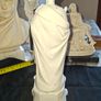 Rare Antique Biscuit Porcelain Statue of Saint Joseph, It dates from the 19th or early 20th century,  by French manufacturer Mauger & Fils Ideal for Home or Stage Movie Props Image 6
