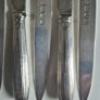 Robert Trickett, C.1775. Sterling Silver George III. 5 knives, 1775, 20cm, 240g Image 7