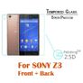Front + Back Genuine Tempered Glass Screen Protector For Sony Xperia Z3 Image 5