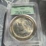 Graded MS64 Silver Peace Dollar coin PCGS Image 2