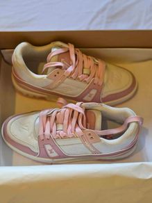 Louis Vuitton LV Trainer Pink Sneakers , Size EU 39 (Full Set with Box)