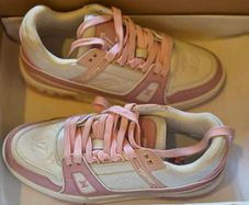 Louis Vuitton LV Trainer Pink Sneakers , Size EU 39 (Full Set with Box)