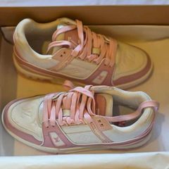 Louis Vuitton LV Trainer Pink Sneakers , Size EU 39 (Full Set with Box)