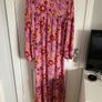 Ladies boho style pink floral dress Image 4