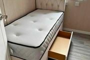Brand New 3ft Single Divan Beds With Optional Drawers And Tufted Memory Foam Mattresses Instock. Multiple Headboard Designs Available