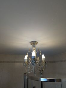 Vintage Style Crystal Chandelier Ceiling Light - 3 Arm