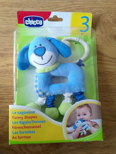 Chicco Bobby Rattle Funny Shape Nursery Toy