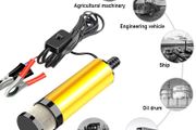New 38mm Electric Car Oil Pump 12V For Pumping Diesel Oil Water Fuel Transfer Pump 12L/min Submersible Aluminum Alloy Shell