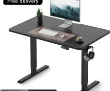 Height Adjustable Electric Standing Desk controller, 100x60cm black