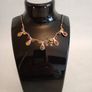 Vintage Sterling Silver and Amber Necklace Image 2